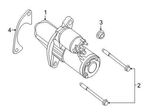 Motor Assy-Starter Diagram for 2330M-9HP0BRW
