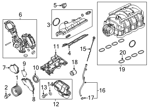 2020 Nissan NV Engine Parts Diagram 1