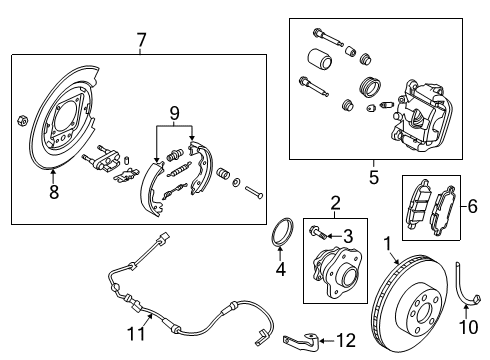 Brake-Rear LH Diagram for D4010-6CA2B