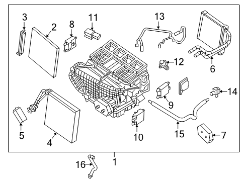 Heater Core & Control Valve - 2021 Nissan Maxima