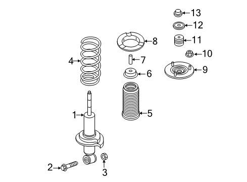 Struts & Components - Front - 2020 Nissan Titan Regular