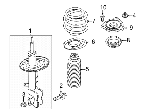 Struts & Components - Front - 2020 Nissan Pathfinder