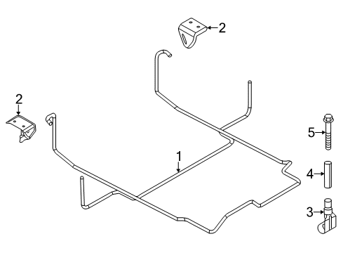 2021 Nissan NV Spare Tire Carrier Diagram