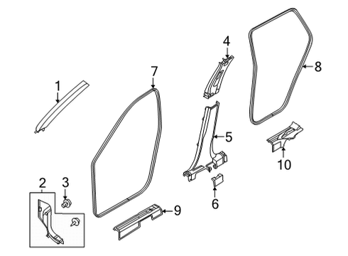Welt-Body Side,Front Diagram for 76922-6RA0A