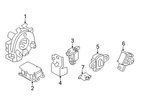 Sensor Assy-Side Air Bag,RH Diagram for K8836-5SA0J