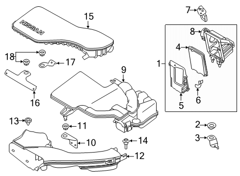 2022 Nissan Rogue Sport Air Intake Diagram