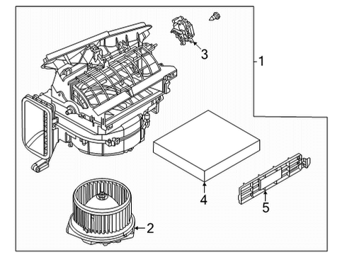 Blower Assy-Front Diagram for 27220-6RF0A