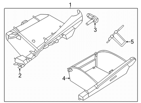 Lid-Glove Box Diagram for 68510-5EE0A