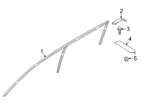 Moulding-Roof Drip,LH Diagram for 73853-9FV0A