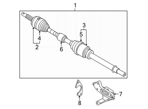 Dust Boot Kit-Repair,Inner Diagram for C9741-BJ00A