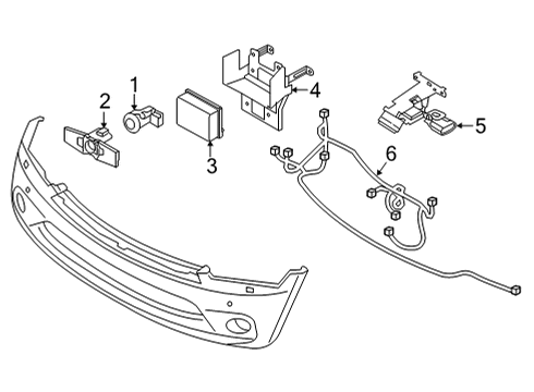 2022 Nissan Armada Parking Aid Diagram 2