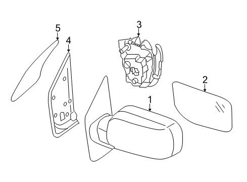 2021 Nissan Frontier Outside Mirrors Diagram