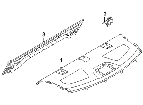 Finisher-Rear Parcel Shelf Diagram for 79910-6LE1A