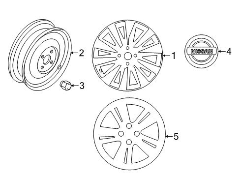 Wheel-Aluminum Diagram for 40300-5R03E