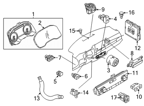 Control Assembly-Air Conditioner, Auto Diagram for 27500-6RR7B