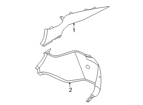 Finisher-Luggage Side,RH Diagram for 84940-6LE0A