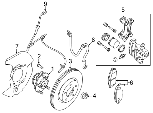 2021 Nissan Altima Anti-Lock Brakes Diagram 2