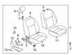 Diagram for 2020 Nissan Kicks Seat Cover - 87320-5RL6A