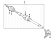 Diagram for Nissan Rogue Axle Shaft - 39101-6RA0D
