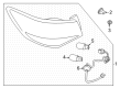 Diagram for Nissan Tail Light - 26555-6LB0A