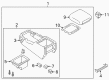 Diagram for 2022 Nissan Armada Center Console Base - 96911-6JL0A