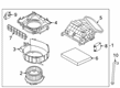 Diagram for 2021 Nissan Altima Cabin Air Filter - 27277-6CA1A