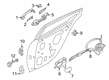 Diagram for Nissan Altima Rear Passenger Door Handle Latch - 82500-9HE0B