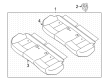 Diagram for 2020 Nissan Sentra Seat Cushion - 88305-6LB0A