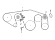 Diagram for Nissan Titan Timing Belt Tensioner - 11955-9FV0A