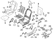 Diagram for 2021 Nissan Rogue Seat Cover - 87370-6RE1B