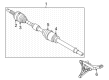 Diagram for 2021 Nissan Rogue Axle Shaft - 39101-6RA5A