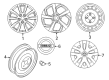 Diagram for 2020 Nissan Rogue Sport Spare Wheel - D0C0M-HV05A