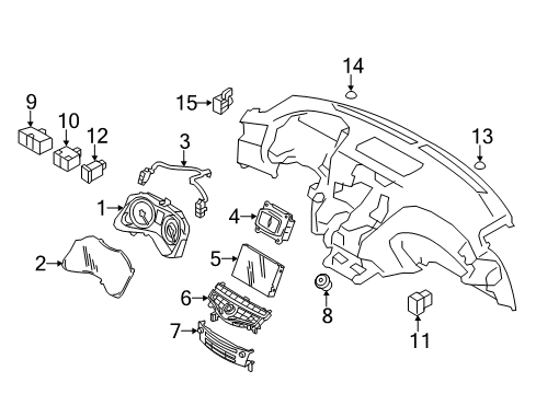 Nissan 28387-6GY4A Controller Assembly-Display & It Master 28387-6GY4A Nissan Controller Assembly-Display & It Master