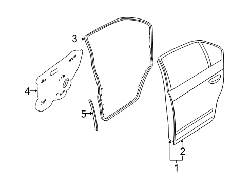 Nissan 82860-ZB000 Screen-Sealing,Rear Door 82860-ZB000 Nissan Screen-Sealing,Rear Door