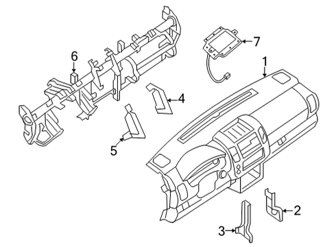 Nissan 67870-9BU0A Member Assy-Steering 67870-9BU0A Nissan Member Assy-Steering