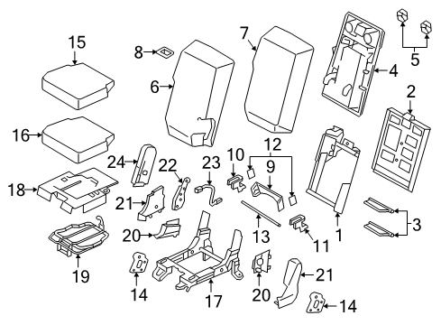 Nissan 87780-9FV7A Back Assy-Front Seat,Center