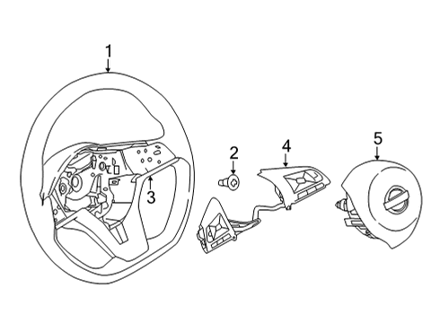 Nissan 48430-6LB3C Wheel Assembly-Steering W/O Pad 48430-6LB3C Nissan Wheel Assembly-Steering W/O Pad