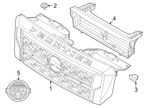 Nissan 284F1-6KG0A Camera Assy-Front View