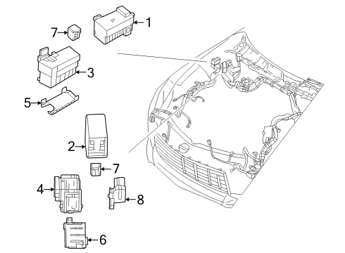 2024 Nissan Z CONNECTOR ASSY - FUSIBLE LINK Diagram for 24370-7993B