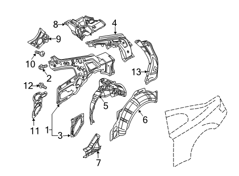 Bolt-Hex Diagram for 08146-6102H