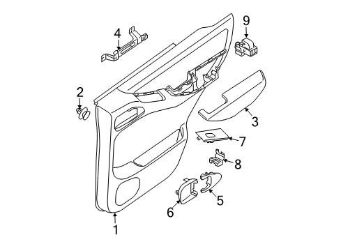 2020 Nissan Frontier Rear Door Diagram 2