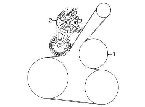 2024 Nissan Versa Belts & Pulleys Diagram