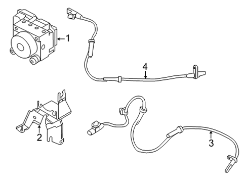 2022 Nissan Versa Anti-Lock Brakes Diagram 1