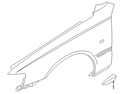 MOULDING Fr LH Diagram for 63875-AT568
