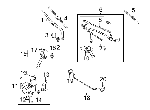 Nozzle Assembly-Washer,No 1 Diagram for 28930-1EB0A