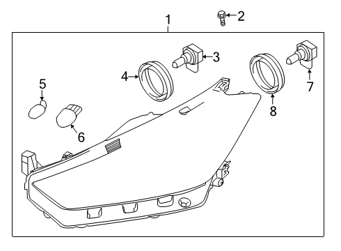 2022 Nissan Kicks Headlamp Components Diagram 2