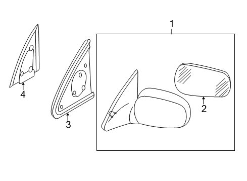 Glass-Mirror,RH Diagram for 96365-9E000