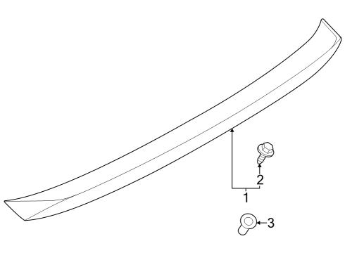 2023 Nissan Z AIR SPOILER ASSY-REAR Diagram for 96030-6GP2A