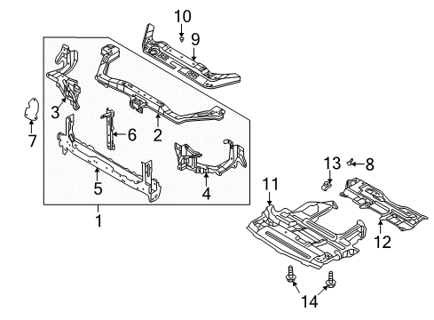 Seal-Head Lamp Diagram for 62569-AR000