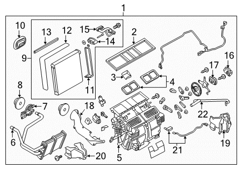 ACTUATOR ASSY-AIR MIX Diagram for 27732-4GA0C